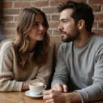 Sexkontakt Thüringen: Frauen suchen diskrete Abenteuer und Leidenschaft Ein Paar sitzt in einem Café und führt ein Gespräch
