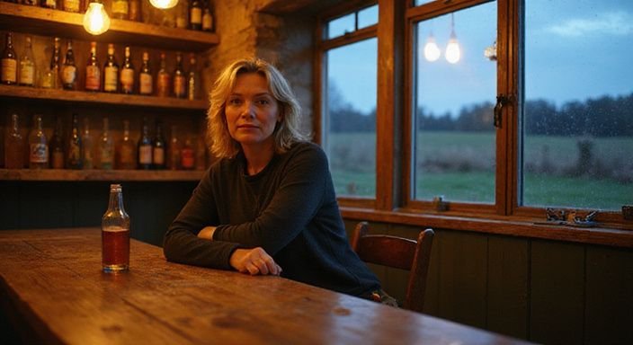 Eine Frau in einem ländlichen Gasthaus wollen wexkontakte nach Bundesland